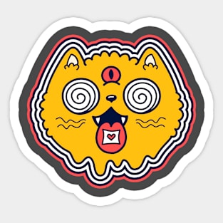 Hypnotic Cat Sticker